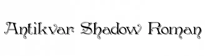 Antikvar Shadow Roman  नि: शुल्क फ़ॉन्ट्स डाउनलोड