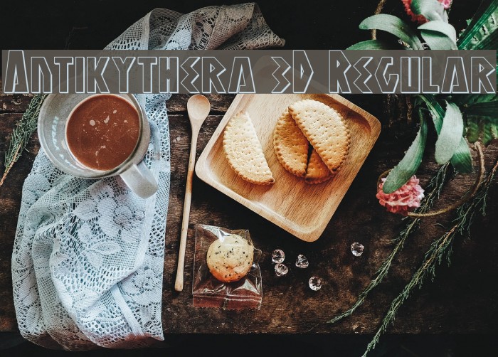 Antikythera 3D Regular Font examples