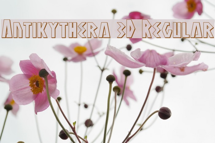 Antikythera 3D Regular Font examples