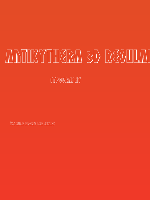 Antikythera 3D Regular Poster
