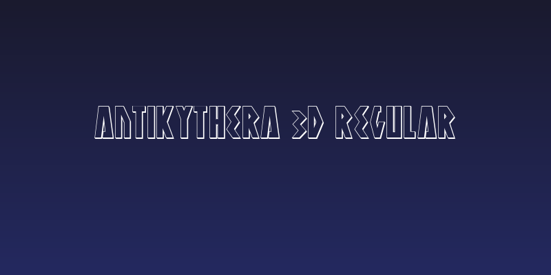 Antikythera 3D Regular Social Header