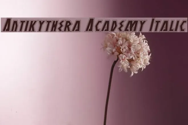 Antikythera Academy Italic Example 1