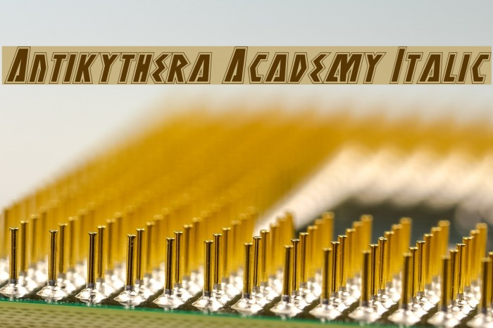 Antikythera Academy Italic Font examples