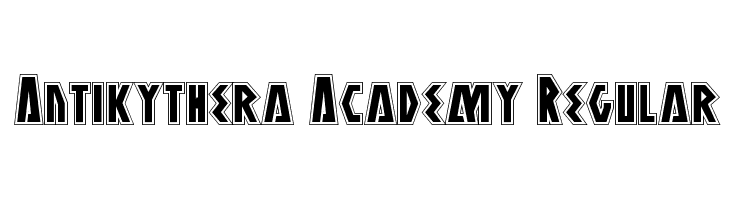 Antikythera Academy Regular  フリーフォントのダウンロード
