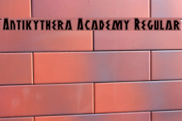 Antikythera Academy Regular Font examples