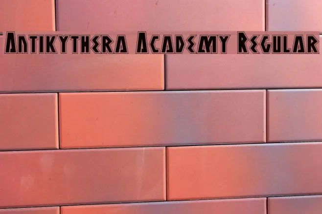 Antikythera Academy Regular Example 2
