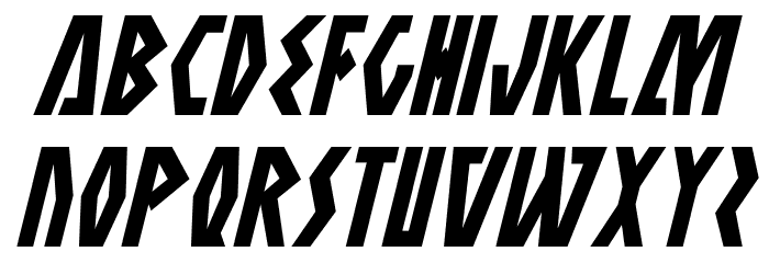 Antikythera Condensed Italic Font LOWERCASE