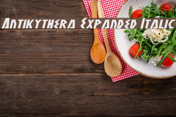 Antikythera Expanded Italic Font examples