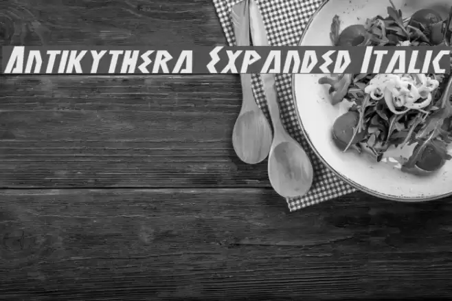 Antikythera Expanded Italic Font examples