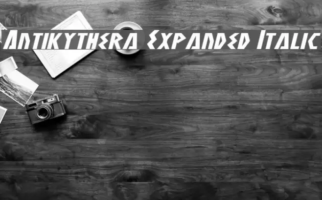 Antikythera Expanded Italic Font examples