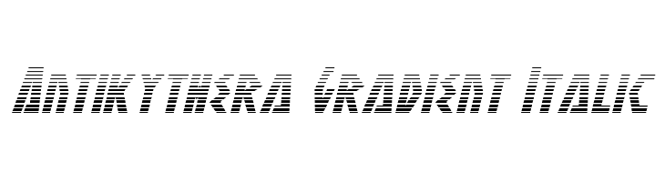 Antikythera Gradient Italic  Descarca Fonturi Gratis