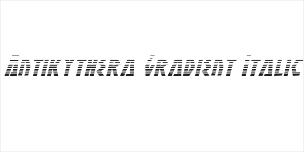 Antikythera Gradient Italic Logo
