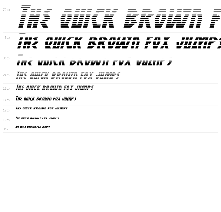 Antikythera Gradient Italic Waterfall