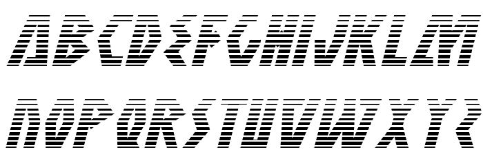 Antikythera Gradient Italic Font LOWERCASE