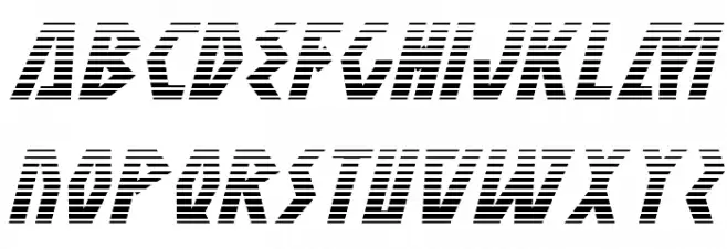 Antikythera Gradient Italic Caratteri MINUSCOLO