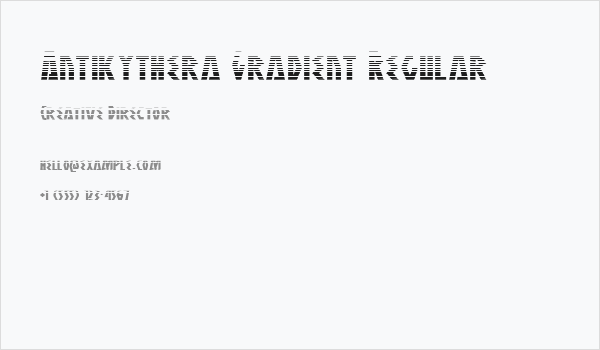 Antikythera Gradient Regular Business Card
