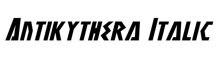 Antikythera Italic  Free Fonts Download
