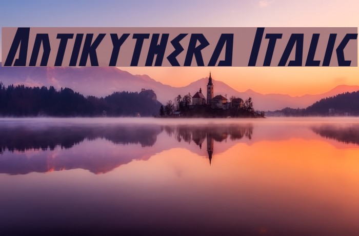 Antikythera Italic Font examples