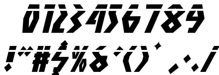 Antikythera Laser Italic Font OTHER CHARS