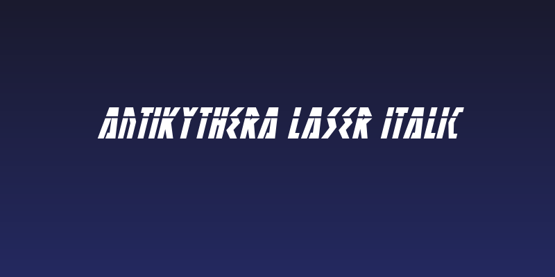 Antikythera Laser Italic Social Header