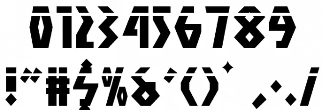 Antikythera Laser Regular Font OTHER CHARS