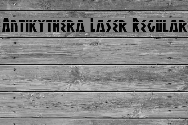 Antikythera Laser Regular Font examples