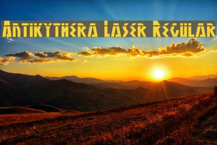 Antikythera Laser Regular Example 2