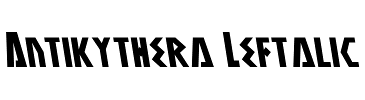 Antikythera Leftalic  フリーフォントのダウンロード