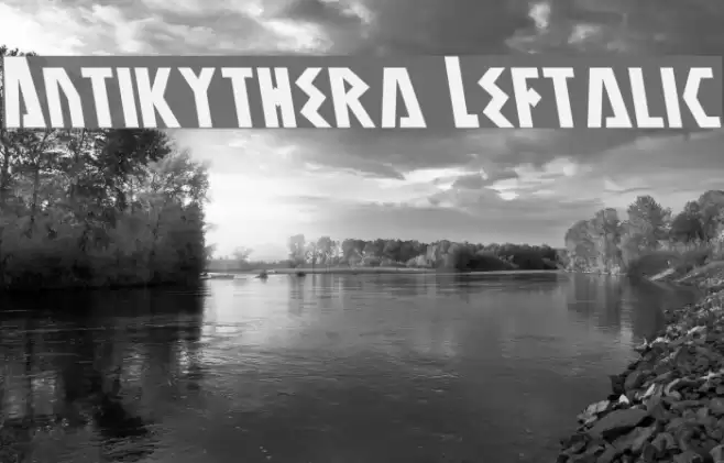 Antikythera Leftalic Font examples