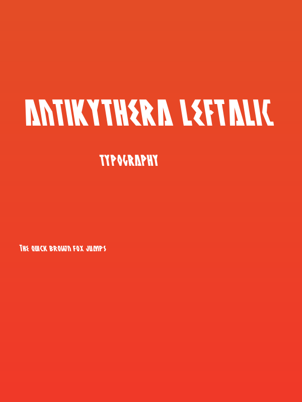 Antikythera Leftalic Poster