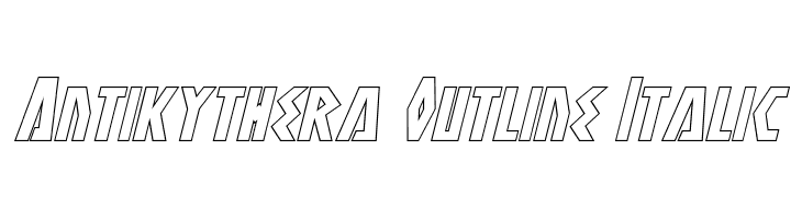 Antikythera Outline Italic  لخطوط تنزيل