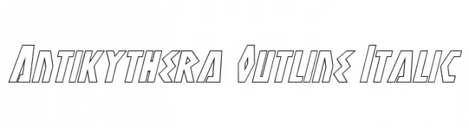 Antikythera Outline Italic  フリーフォントのダウンロード
