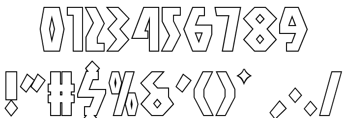 Antikythera Outline Regular Font OTHER CHARS