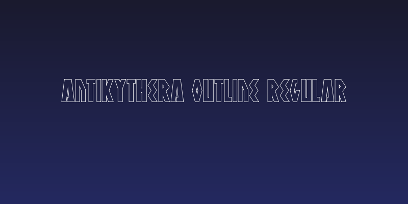 Antikythera Outline Regular Social Header