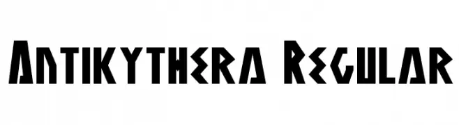 Antikythera Regular  フリーフォントのダウンロード