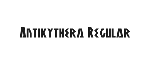 Antikythera Regular Logo