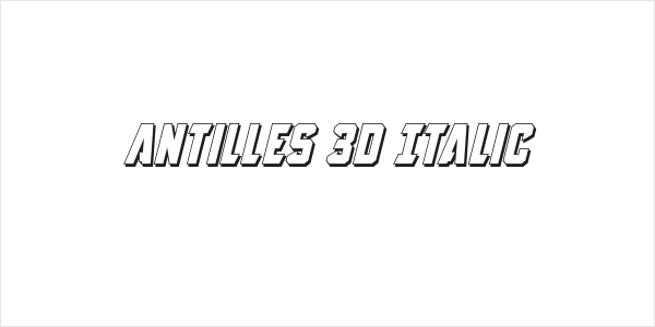 Antilles 3D Italic Logo