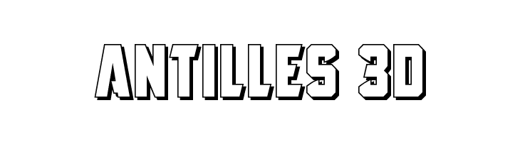 Antilles 3D Font