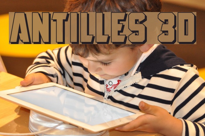 Antilles 3D Font examples
