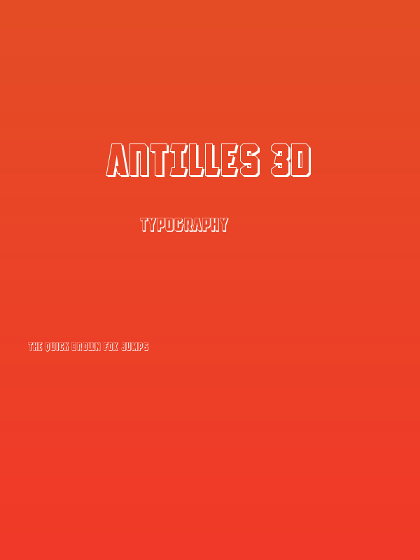 Antilles 3D Poster