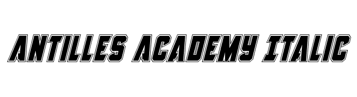 Antilles Academy Italic  नि: शुल्क फ़ॉन्ट्स डाउनलोड