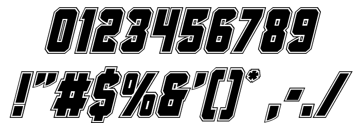 Antilles Academy Italic Font OTHER CHARS