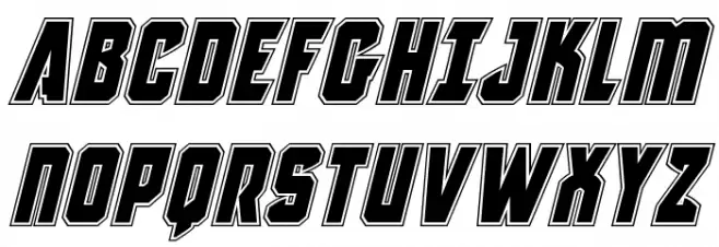 Antilles Academy Italic Font UPPERCASE