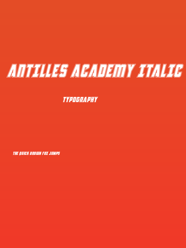 Antilles Academy Italic Poster