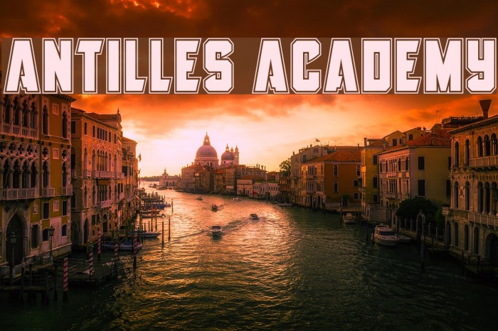 Antilles Academy Font examples