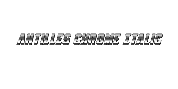 Antilles Chrome Italic Logo