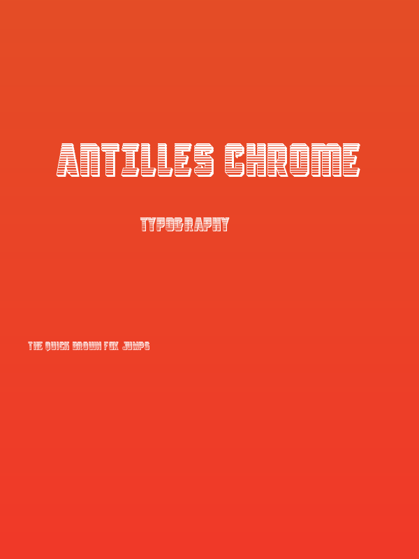 Antilles Chrome Poster