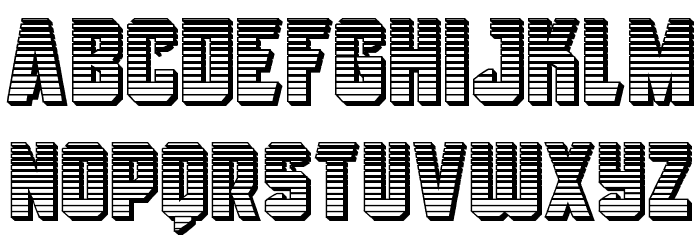 Antilles Chrome Font LOWERCASE