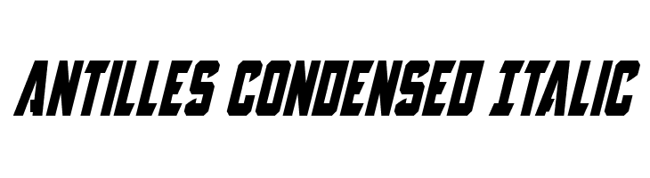 Antilles Condensed Italic  Free Fonts Download