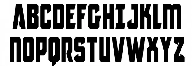Antilles Condensed Caratteri MAIUSCOLE